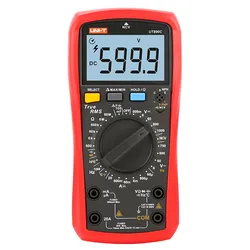 UNI T Digital Multimeter UT890C UT890D+ 6000 Counts Manual Frequency Temperature Voltage Ammeter AC DC DMM Capacitor Tester NCV