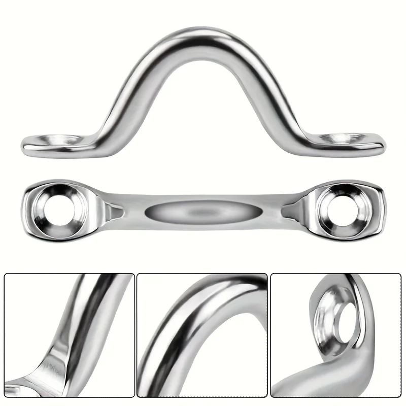 10Pcs U-shaped Stainless Steel Ceiling Hangers, Yoga Swings, Hammocks, Marine Rigging
