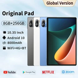 Global Version 10.35 Inch Android Tablets 8GB RAM 256GB ROM, Dual Nano SIM, 4G 5G WiFi ,Bluetooth,8000mAh Battery,Meeting Tablet