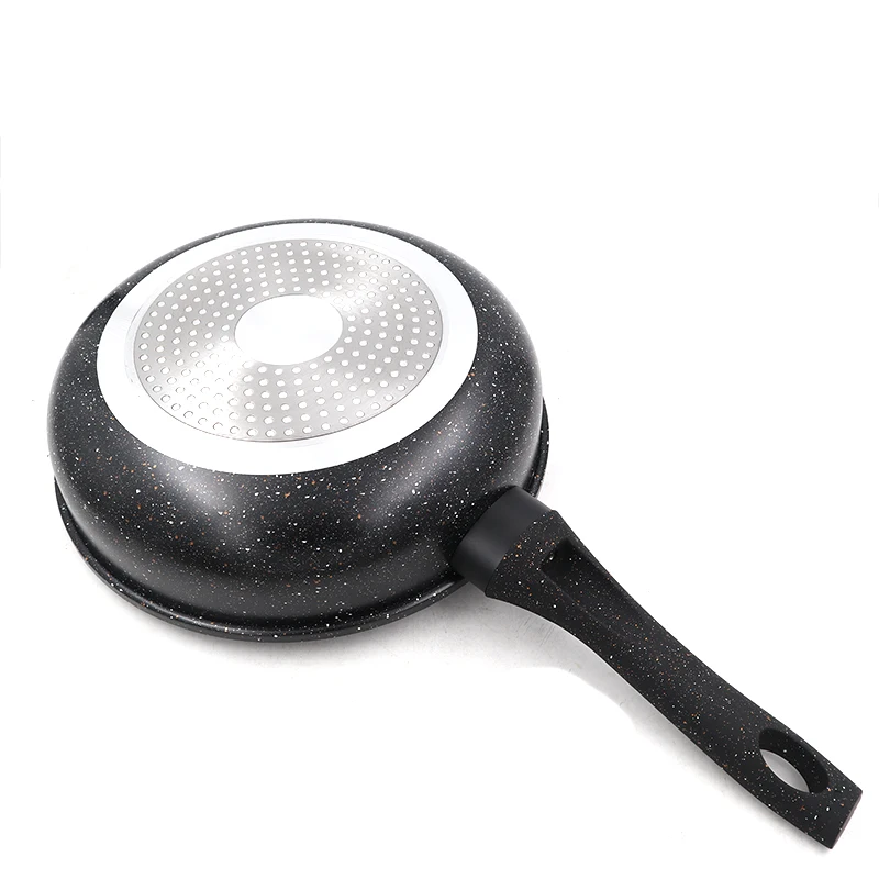 Master Star Multifunctional Deep Fryer Thicken Black Granite Coating Pans Non Stick Induction Cooker Cookware Random Handle
