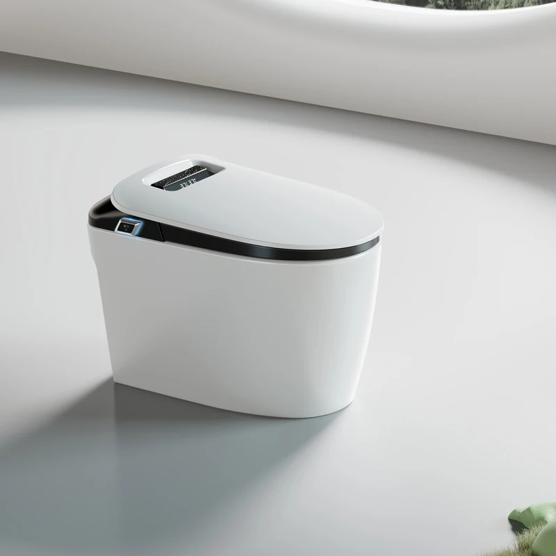 Intelligent Automatic Deodorizing Ceramic Smart Toilet Heated Seat Remote Control Activated Carbon Adsorption Water Pressure