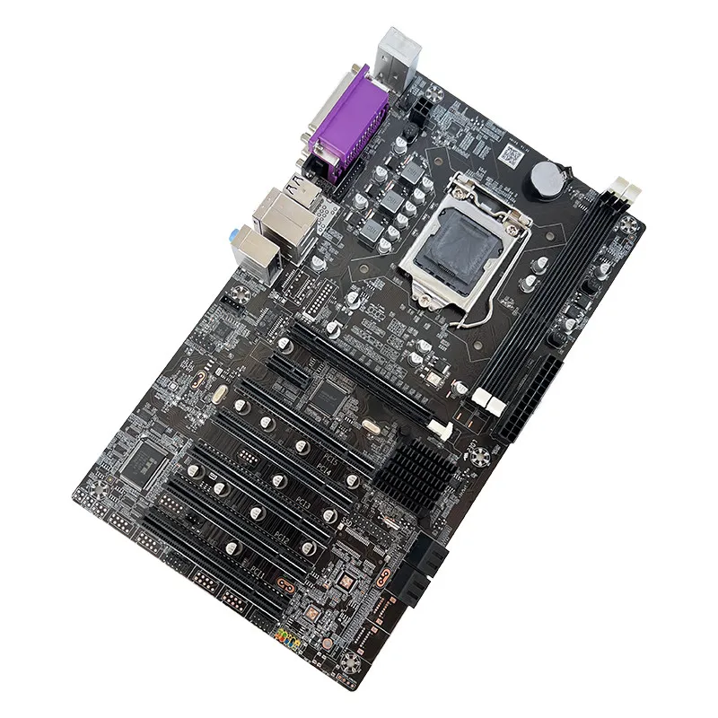 1pcs New Quality DVR H61 Se-curity Monitoring Motherboard DDR3 Industrial Control Motherboard Power Off Restart 1155 Pin