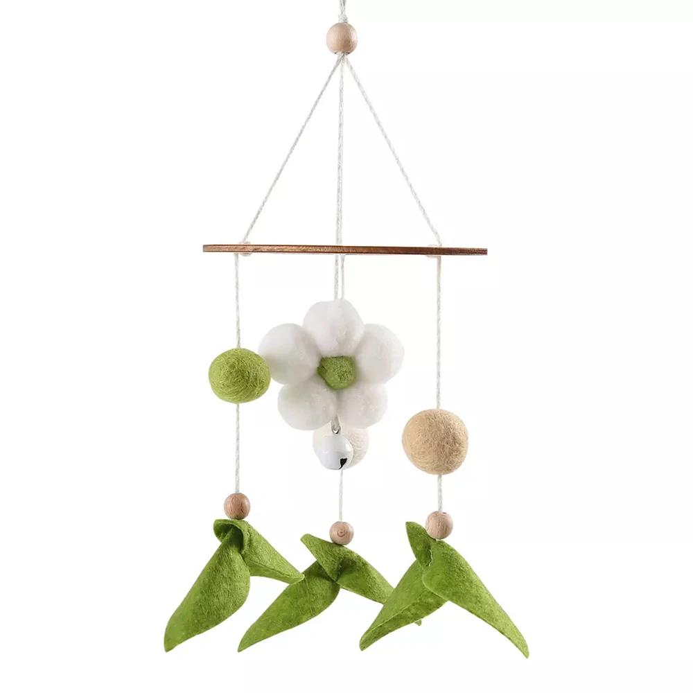 Baby Crib Mobile Bracket Set Infant Hanging Bed Toy Cot Bell Holder Teether Toys