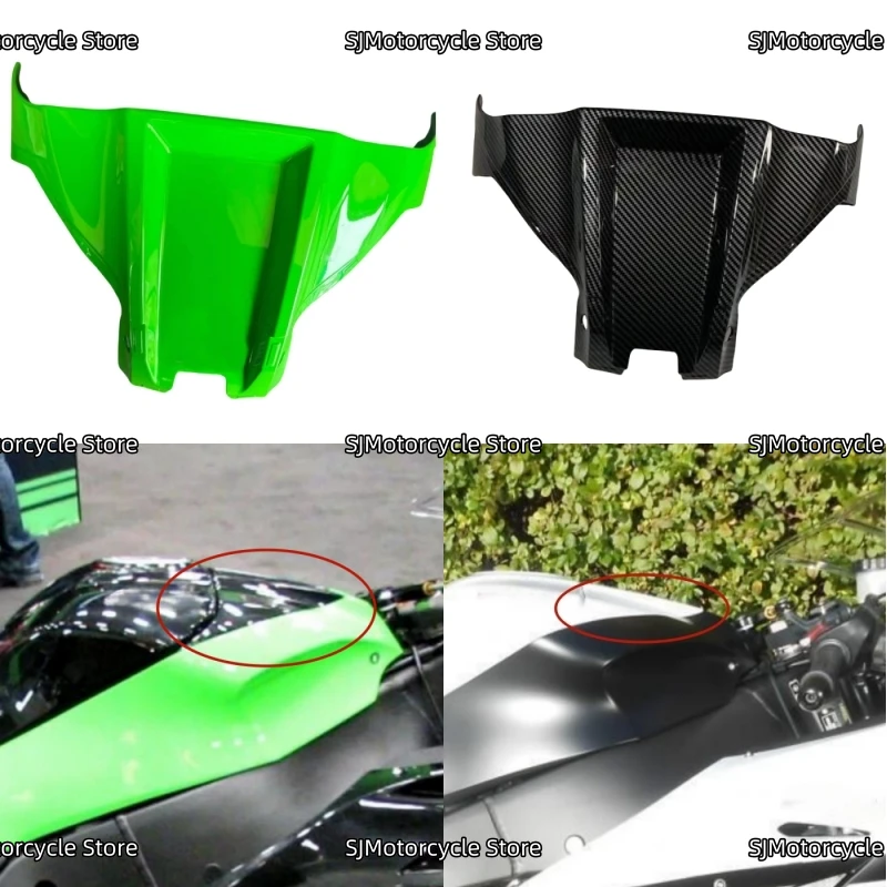 Motorcycle Gas Fuel Tank Front Cover Fairing Front Half Shield Shell Fit For Kawasaki ZX-10R ZX10R ZX 10R 2011 2012-2023