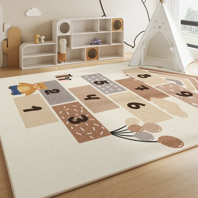 Cartoon Style Living Room Decoration Carpet Large Area Rugs for Bedroom Thicken Plush Children\'s Floor Mat Fluffy Soft Study Rug