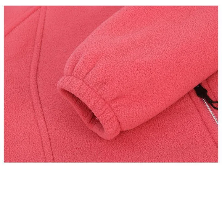 Y2k Green Clothes Autumn Winter Jacket Thicken Thin Sweatshirt Women Coat Coral Fleece-lined Zipper Casual Warm Windproof Cold