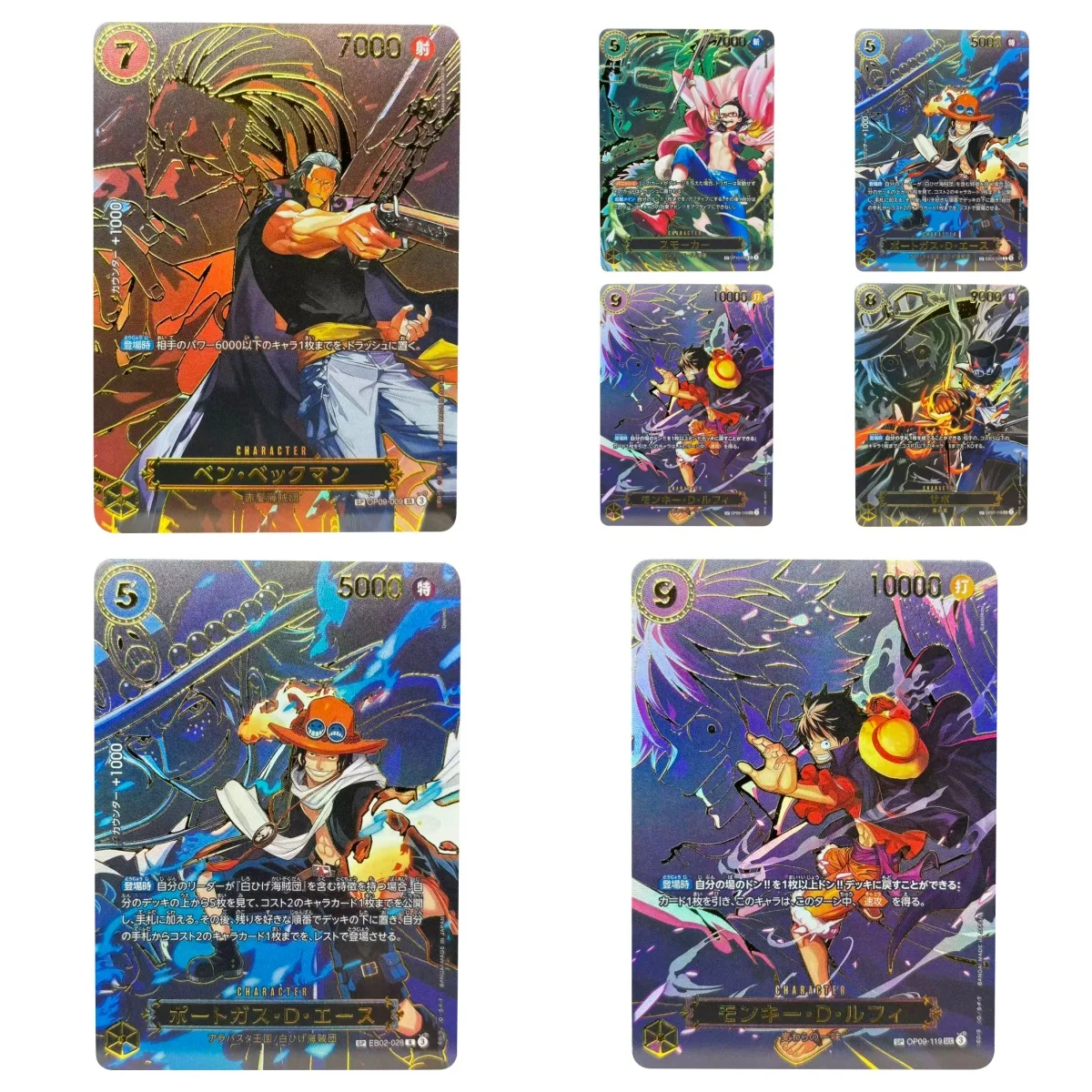 ONE PIECE Sammelkarten Monkey D. Ruffy Sabo Portga Ace OP13 SP JPN DIY hochwertige selbstgemachte Spiel Anime Karten Geschenk Spielzeug
