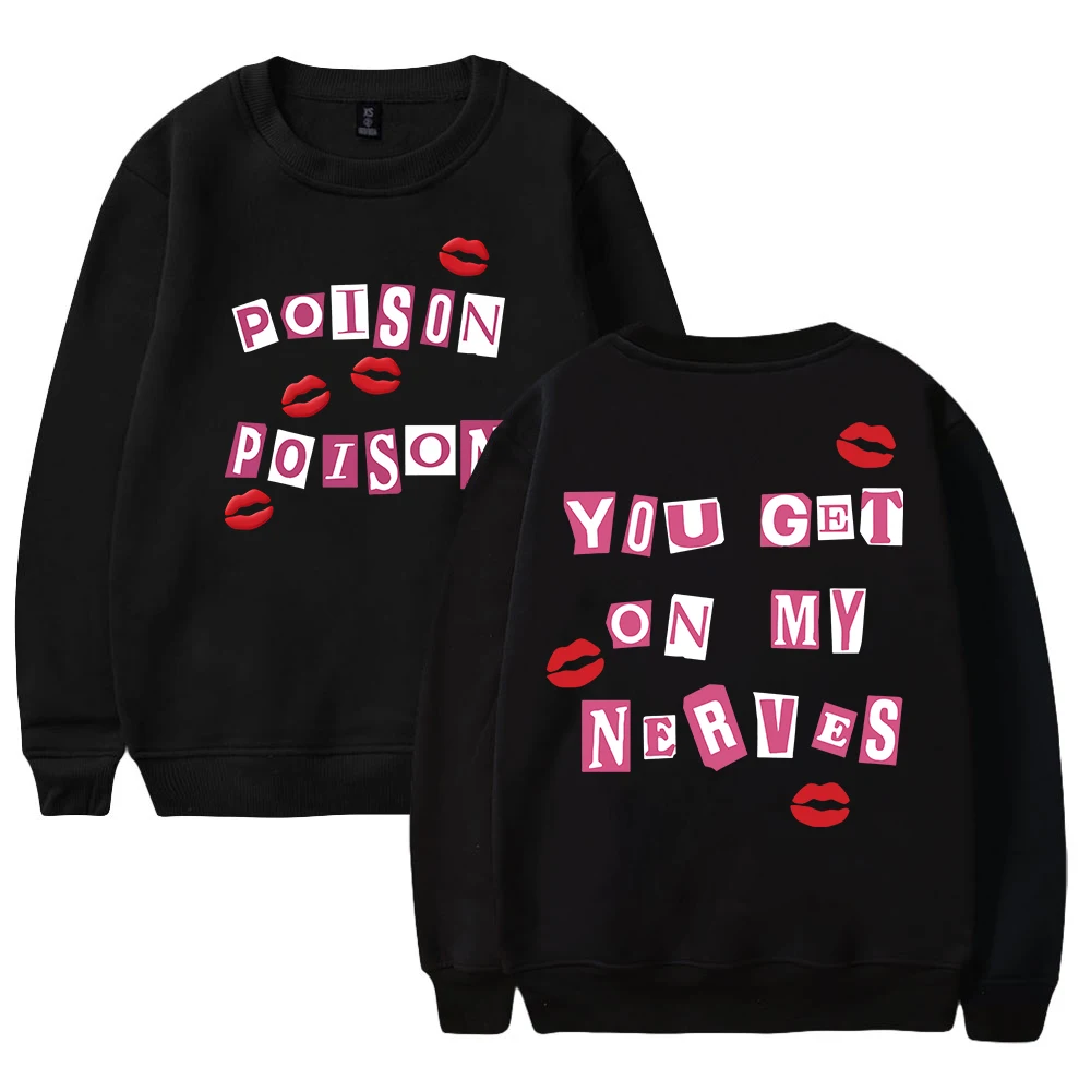 Sudadera de Renee rap Poison Merch para hombre y mujer, ropa de calle de manga larga con cuello redondo, 2024