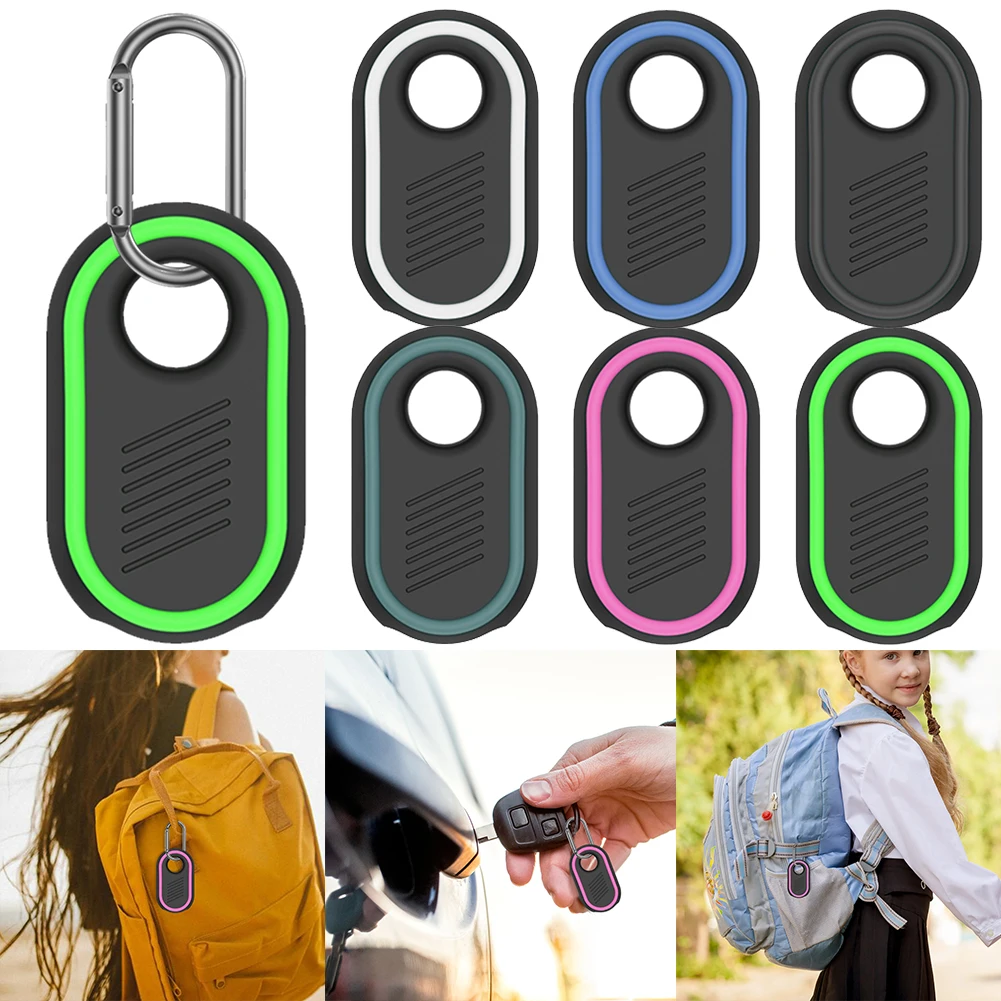 

Protective Case with Keychain Silicone Case Anti-Drop Shockproof Anti-lost Protective Case Washable for Samsung Galaxy SmartTag2