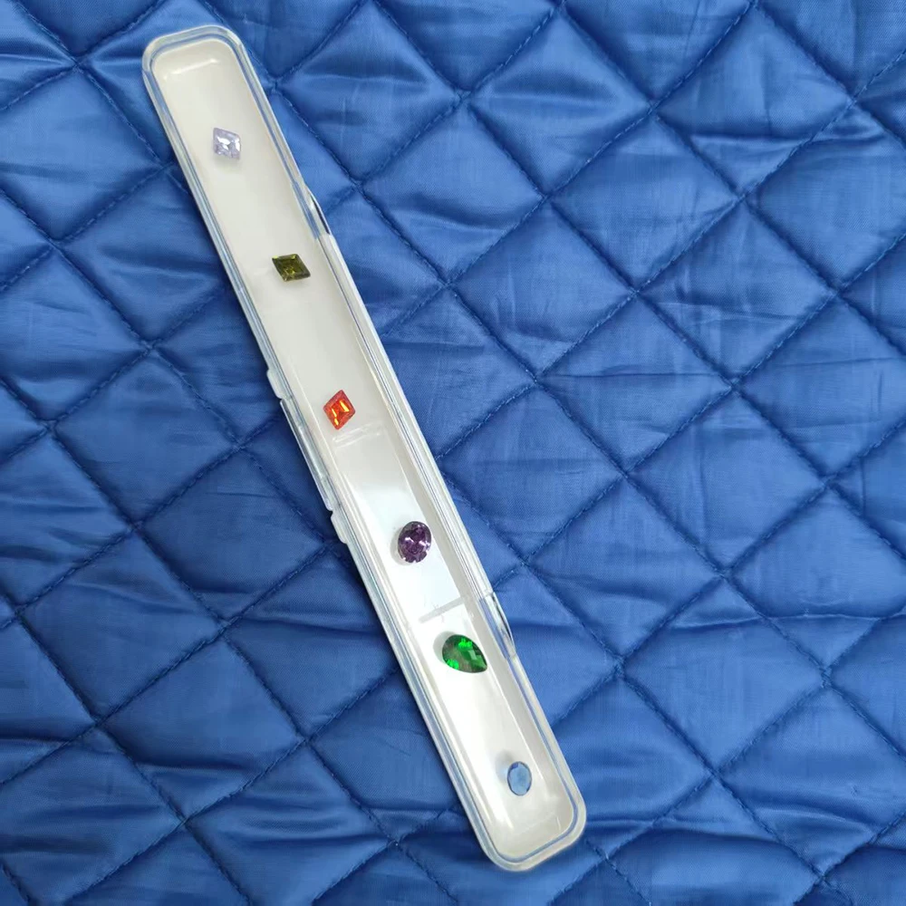 

Удлиненный свободный браслет с драгоценными камнями и бриллиантами, коробки для дизайна ювелирных изделий, виставочный футляр с липким камнем, коробка для хранения с драгоценными камнями и цирконием, 2 шт.