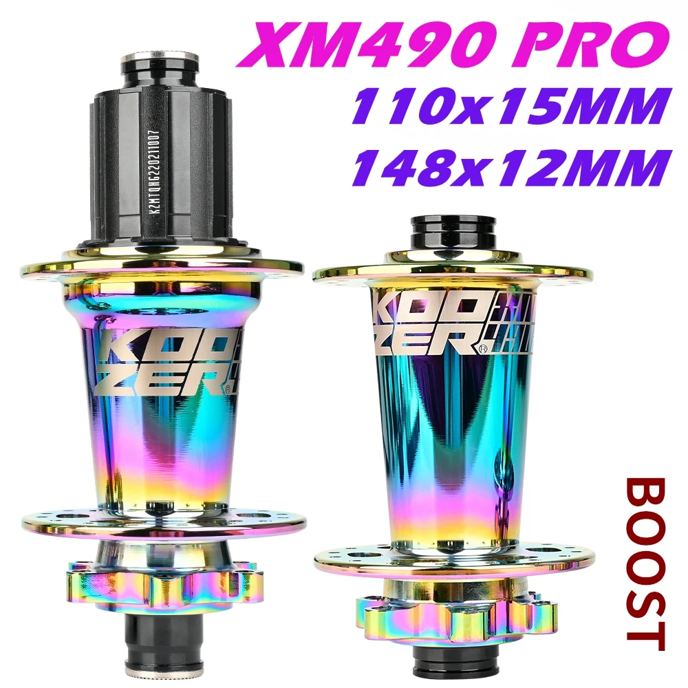 

KOOZER XM490 PRO BOOST Mountain Bike Hubs Steel Shaft Sealed Bearing 148x12MM 110x15MM 141x5MM 28/32 holes Noise Hub Than TH390