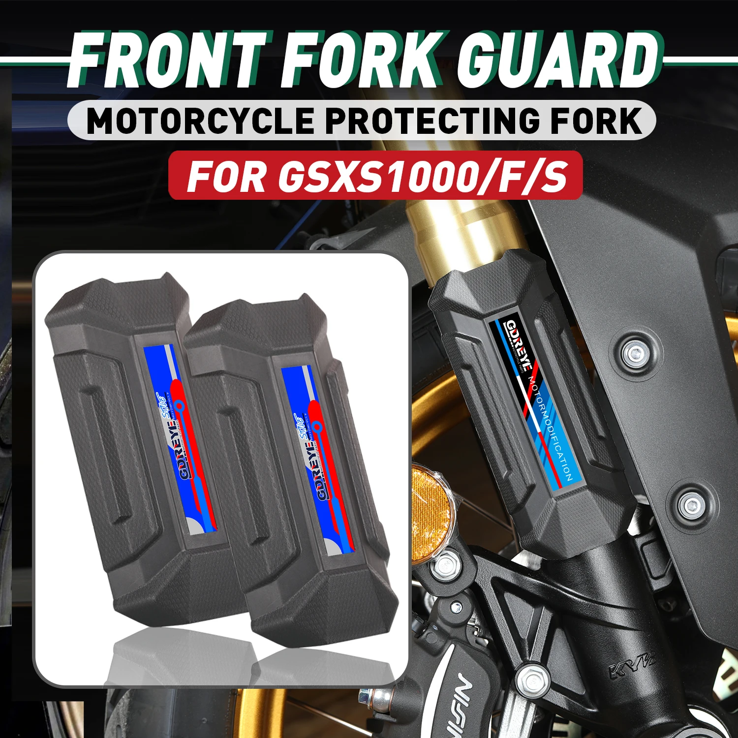 

For SUZUKI GSXS1000/F/S GSX-S 1000 2015-2023 Motorcycle Front Fork Guard Shock Absorbing Protective Front Wheel Guard GSXS1000