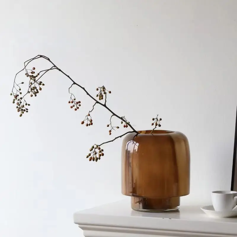 ديكور ترتيب الزهور لسطح المكتب لغرفة المعيشة الحديثة الراقية، رف كتب مطعم فاخر وخفيف الوزن موديل ro #2