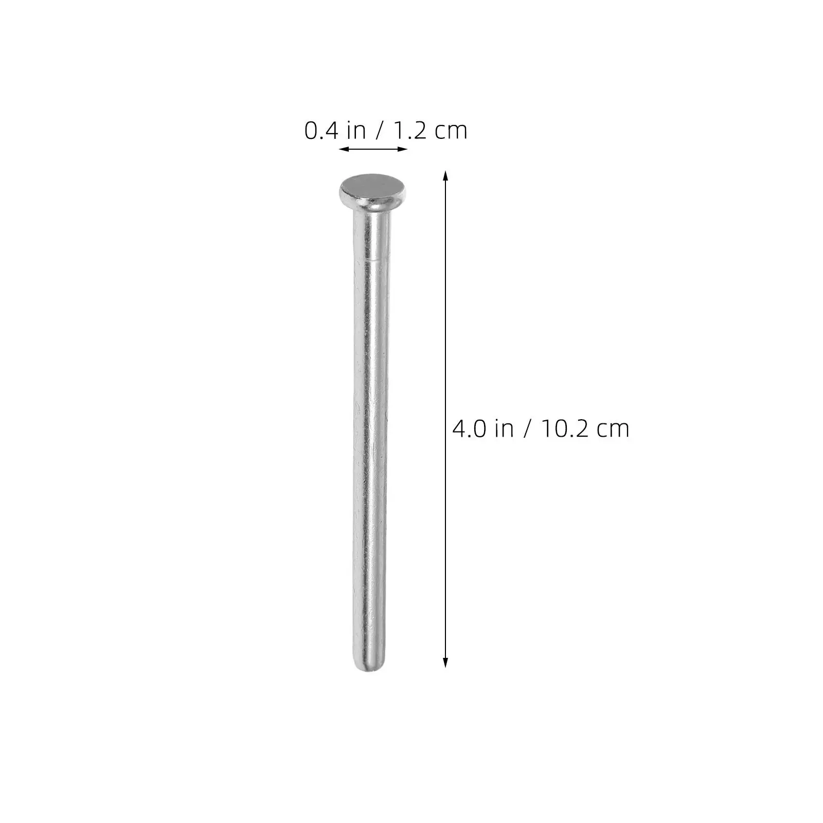 6Pcs Wood Door Stainless Steel Hinge Pins Heavy Duty Flat Head Removable Interior Door Hardware Replacement Parts Closet Bedroom