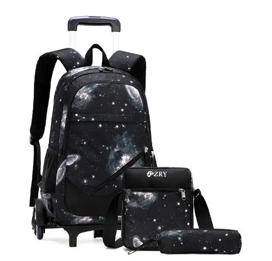 Ziranyu Schooltas Met Wielen Trolley Tassen Voor Jongens Kids Wheeled Backpack Tassen Kinderen School Rugzak Op Wielen Tieners