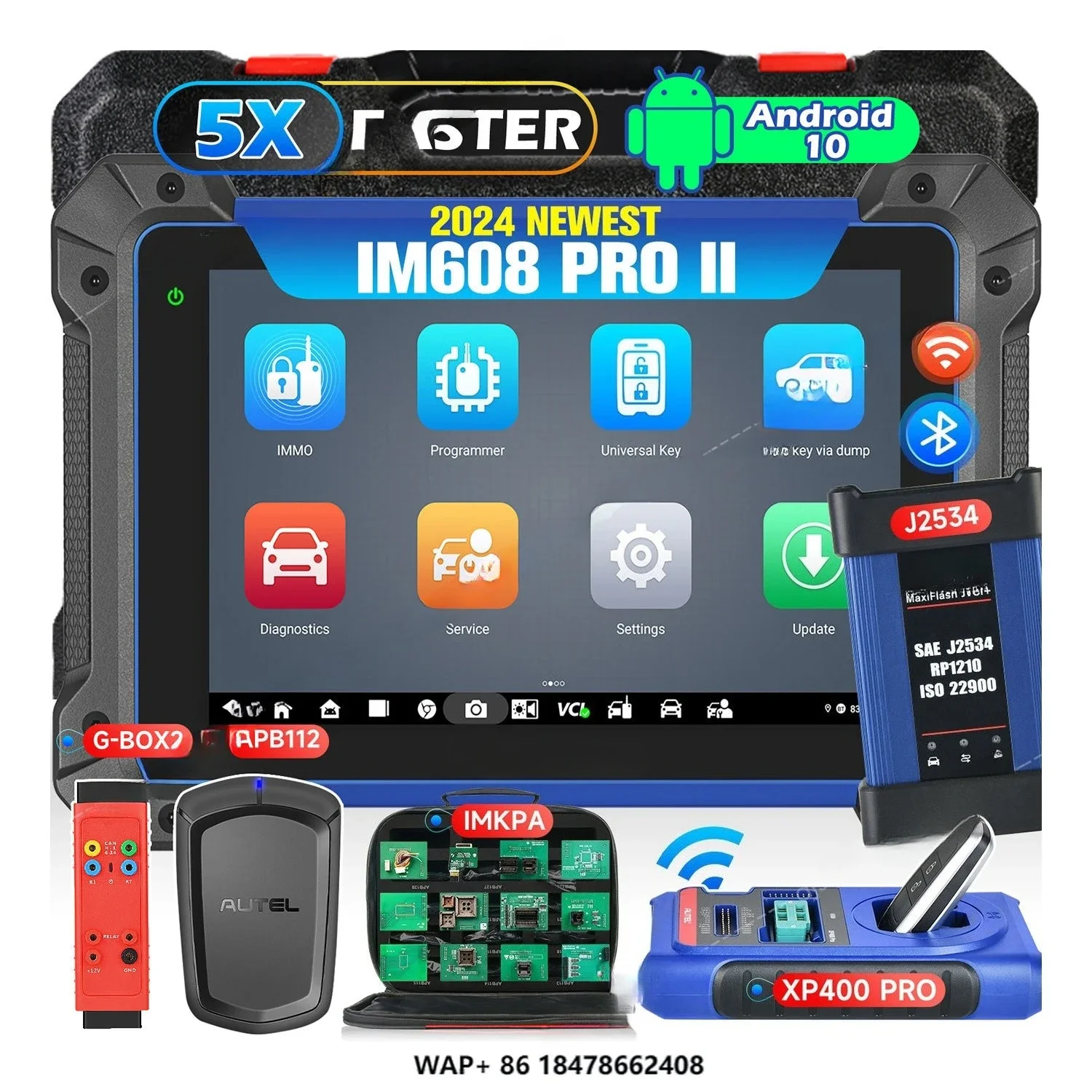 Autel MaxiIM IM 608 PRO II 2 Car Key Programming IM608S IM608 PRO2 IKey Programmer XP400PRO Vehicle OBD2 Scanner Diagnostic Tool
