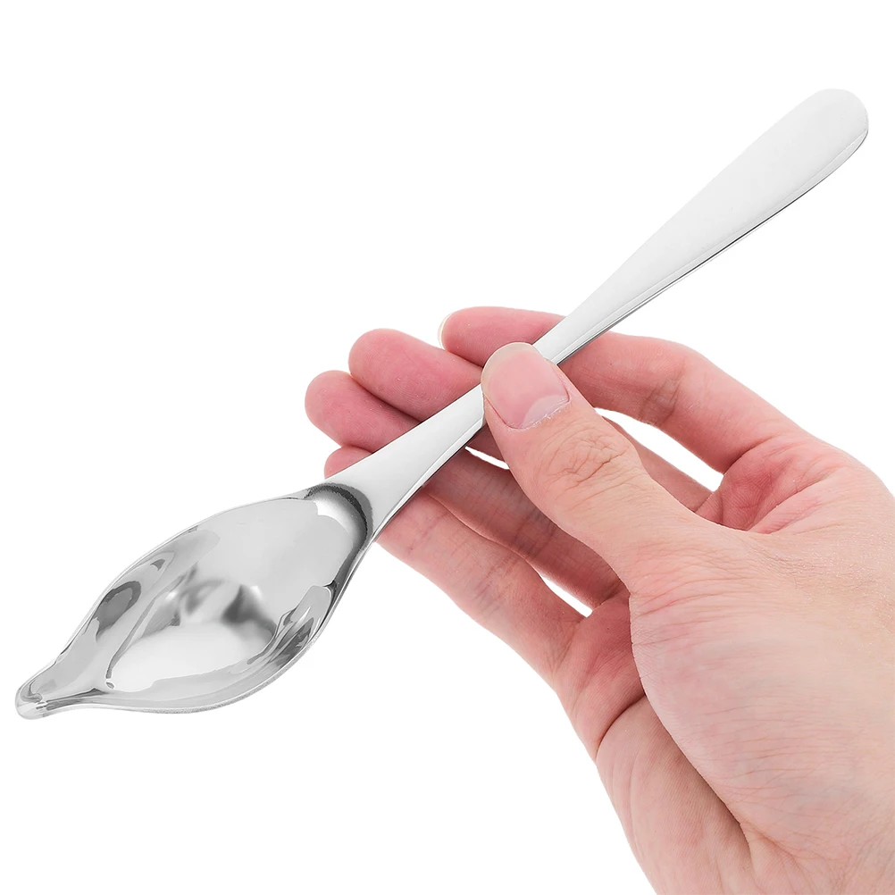 

2Pcs Stainless Steel Decorative Spoon Cake Baking Supplies 304 Metal Chocolate Dipping Sauce Pouring Pastry Plating Long Lasting