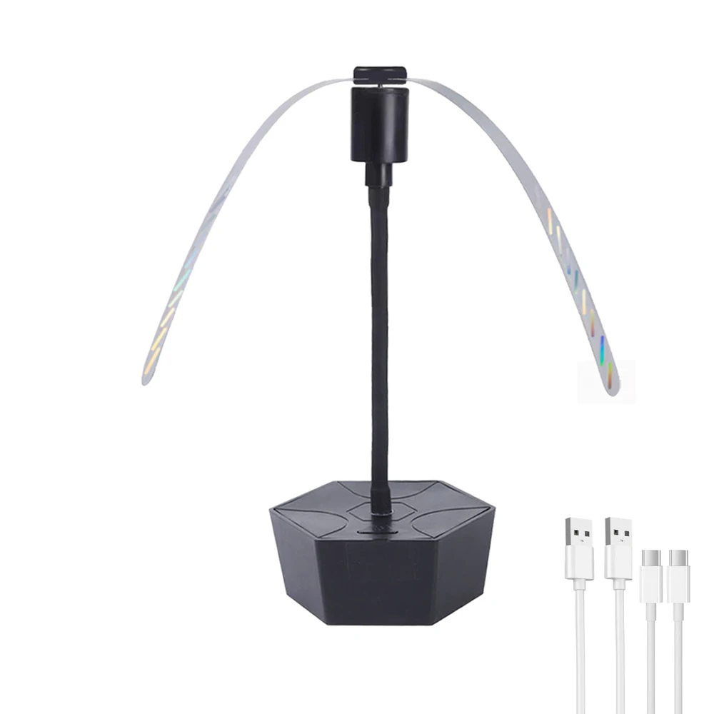 Fly Fans for Tables Repellent Fans Keep Flies Away Fly Spinner Table Top with Holographic Blades Flies Deterrent for BBQ Party