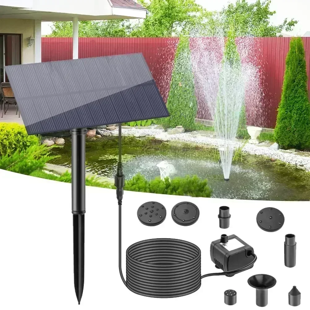 5W5V Solar Water Pump Garden Decoration With Plug-in Solar Panel Fountain 180L/h Tool Accessories High-quality