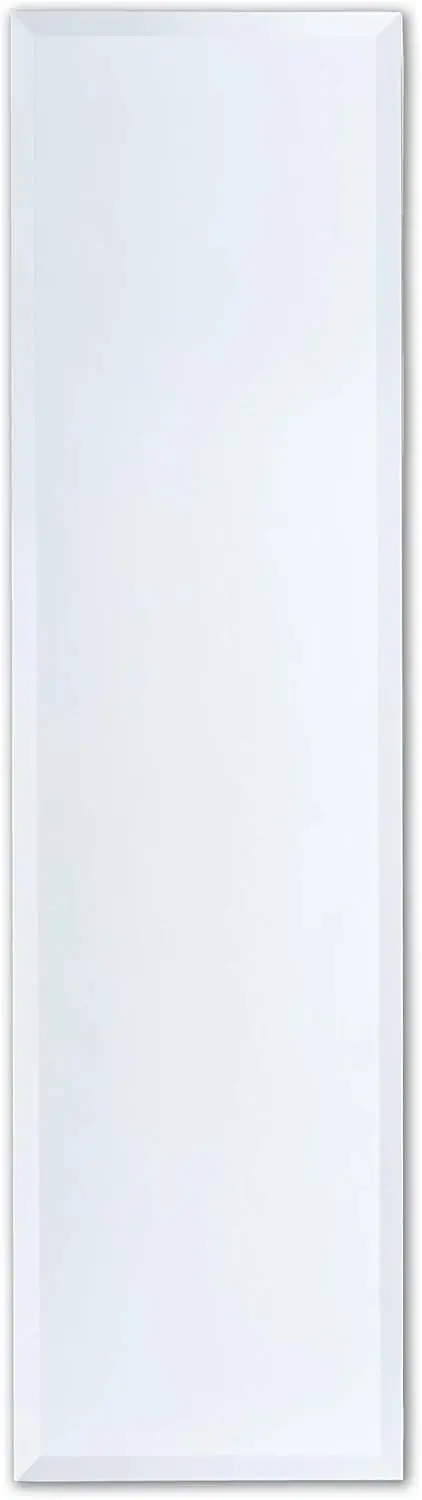 

Зеркало прямоугольное безрамное в полный рост Better Bevel, 16 x 60 дюймов | Скошенный край | Настенное зеркало
