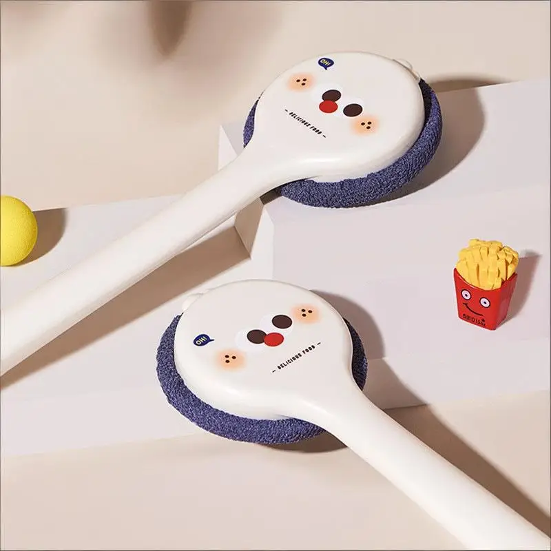 

Щетка для душа с длинной ручкой, отшелушивающий скраб для ванны, щетка для спины, глубокое очищение, мягкий массажер для кожи, чистящая щетка