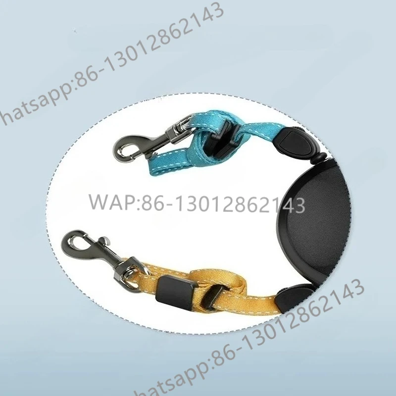 Dual Dog Rope Leash Pet Traction Rope Belt Retractable for 2 Dogs Walking Double with Light Rotation Pet Rope Pet Supplies
