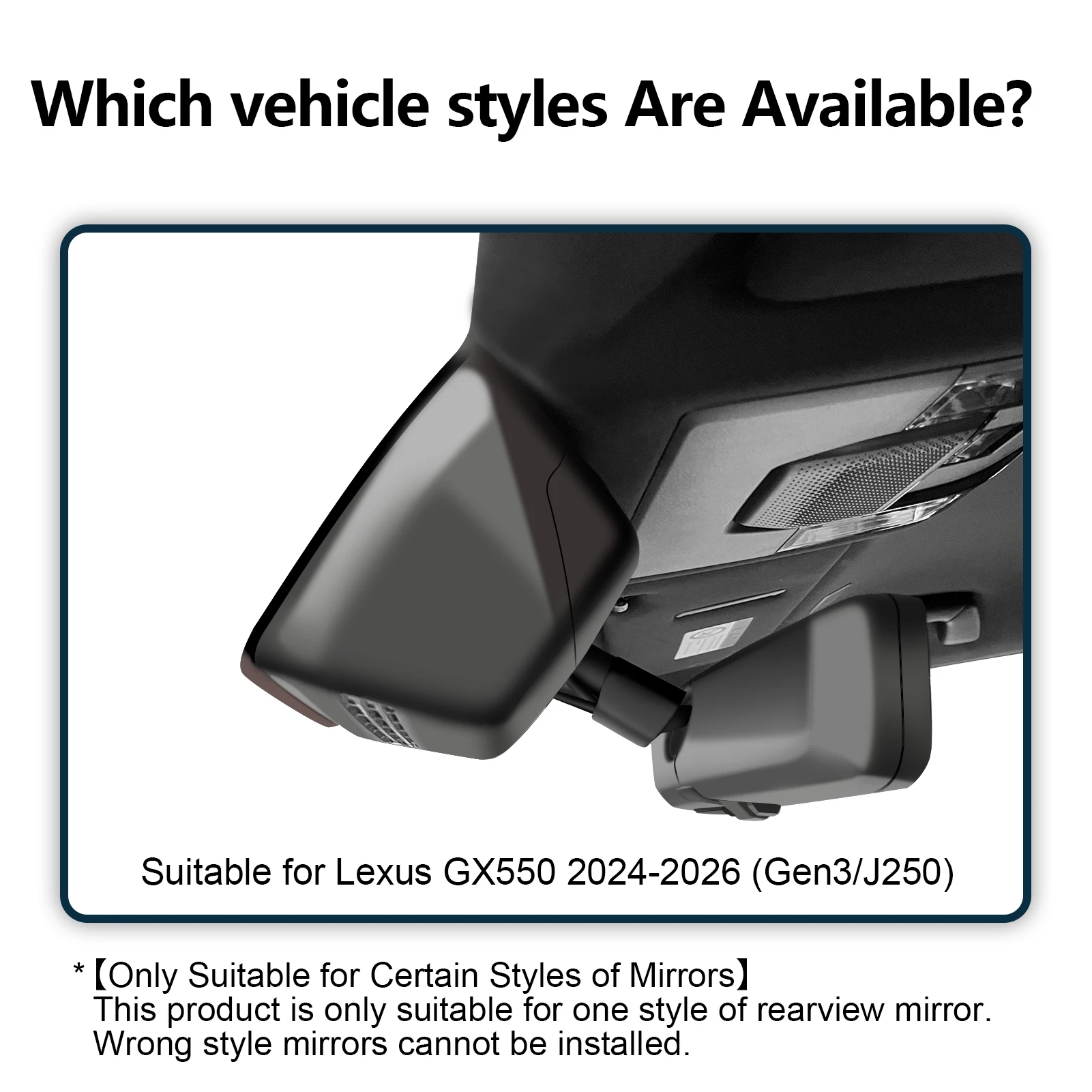 Mangoal STARVIS 2 WiFi & APP GPS 4K Dash Cam For Lexus GX550 Gen3 J250 Dash Car Camera 2024-2026 Plug and Play