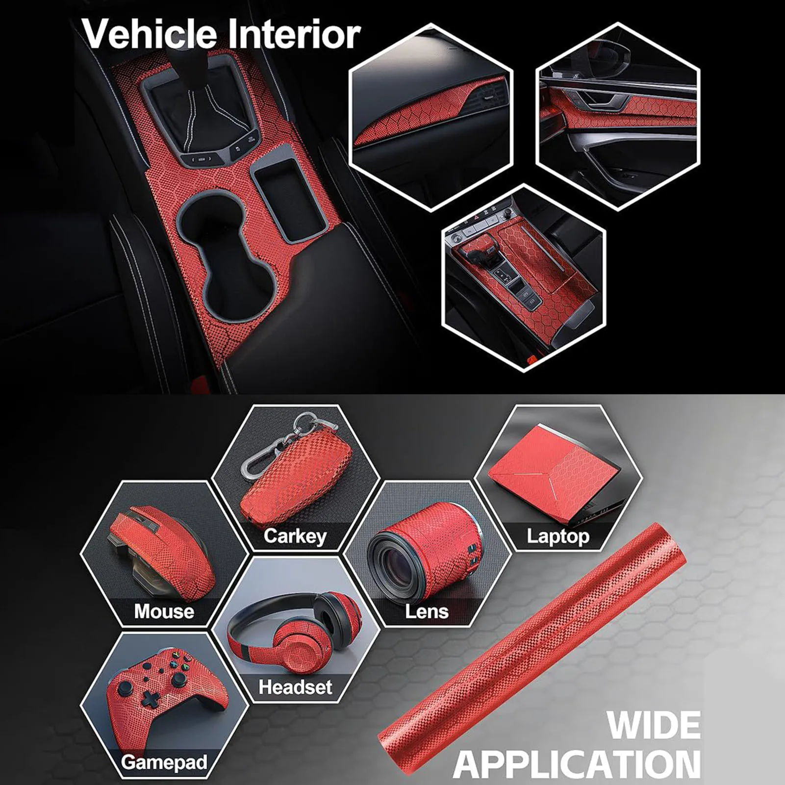 Bubble-free Car Wrap Vinyl Multi Function For Car Modification