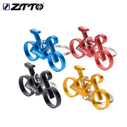 ZTTO Electric Bicycle Keychain MINI ebike Parts Sporty Man Bicycle Figure Keyring Trinket Handbag Keyring Aluminium Alloy