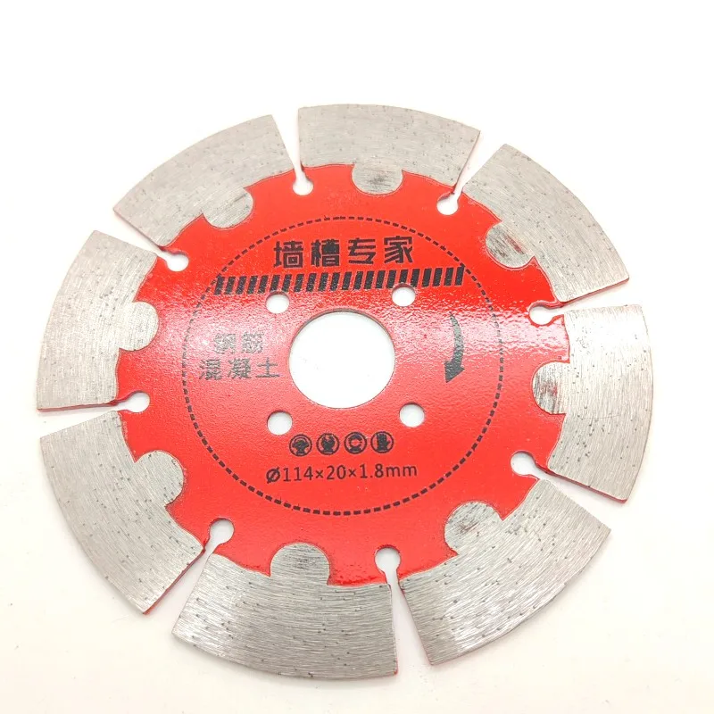 1PC 114mm Diamond Dry Grooved Wall Breaking Saw Blade Cutting Disc Marble Concrete Porcelain Granite Quartz Stone Slicing Tool