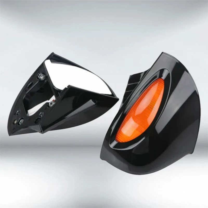 Black Motorcycle Rear View Mirrors Motocross Mirror For -BMW R1100 RT R1100 RTP R1150 RT