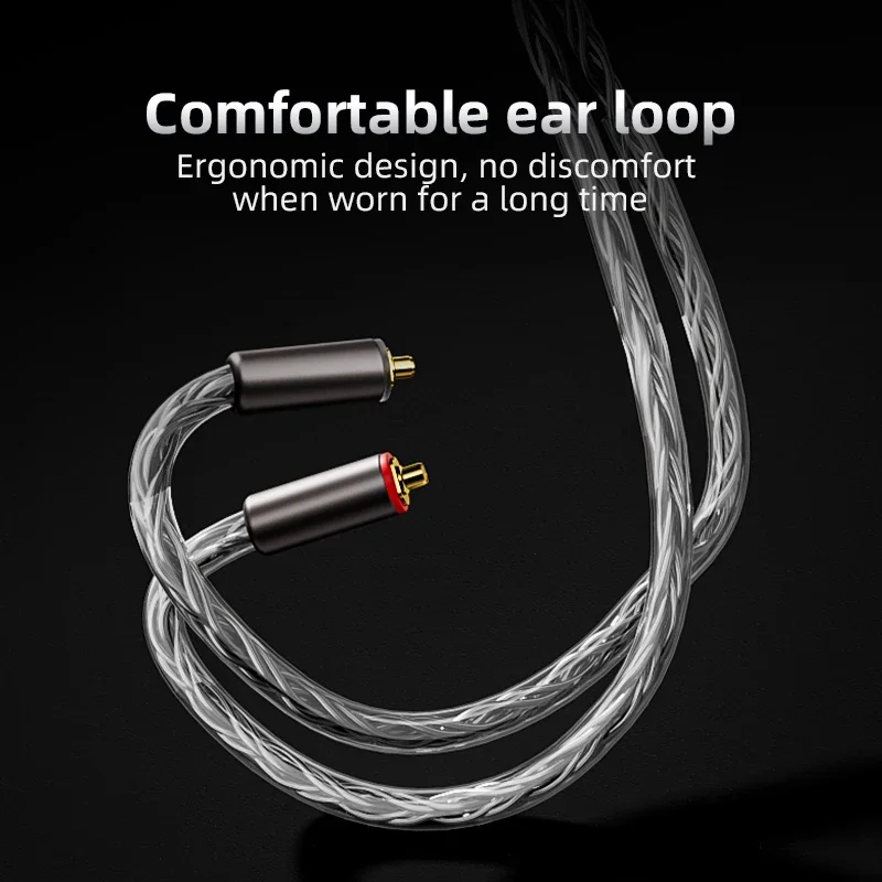 TODN  HiFi Audio Replace Wire 16 Core Silver Plated OCC Cable MMCX 2Pin 4.4mm 3.5mm aux for Carat Tangzu Fudu HOLA Zero MK4