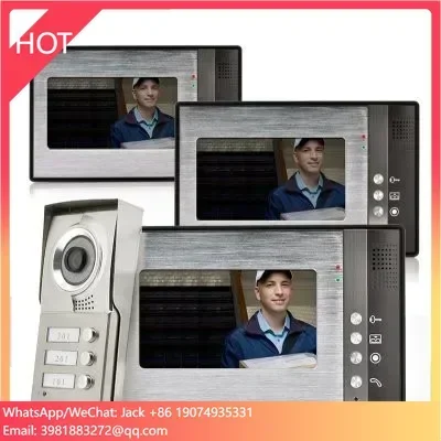 high definition Color Video Door Phone Intercom System with Night vision Waterproof Camera