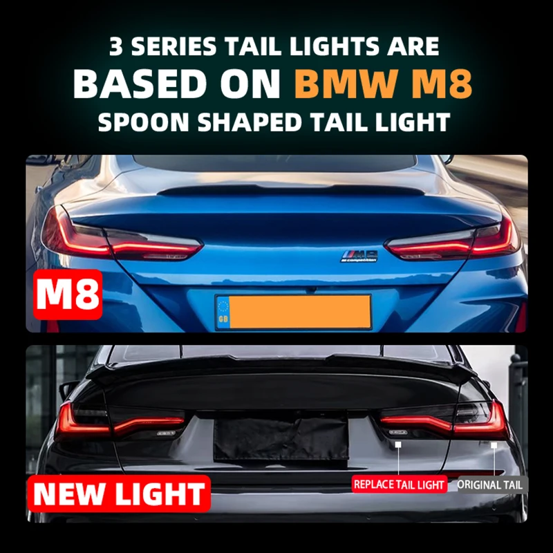 Super Q Car Lights For BMW G20 Tail Light G28 LED Tail Lamp G80 M8 Design 320i 325i 330i LED DRL Signal Auto Accessories 2019-