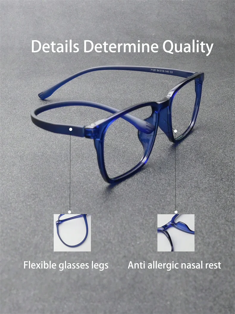 Ultraleichte Retro Business TR90 Bequeme Anti-Blaulicht-Lesebrille für Männer und Frauen Computerbrille Presbyopie-Brille – Detail 3