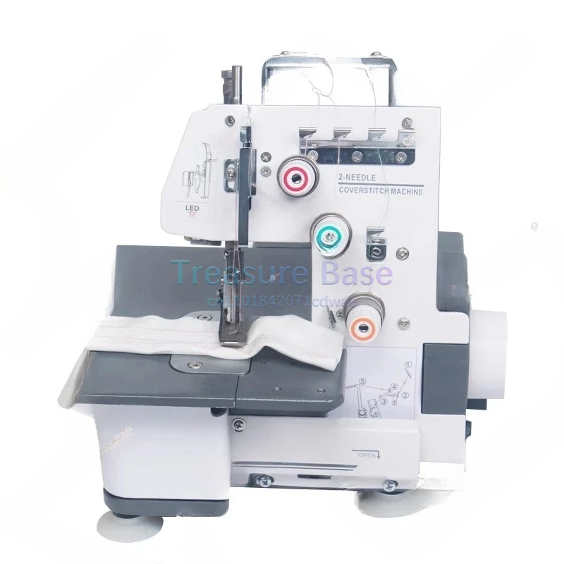

323 Household Double Needle Three-Thread Zig Zag Interlock Sewing Machine 2.5mm Multifunctional Electric Overlock Sewing Machine