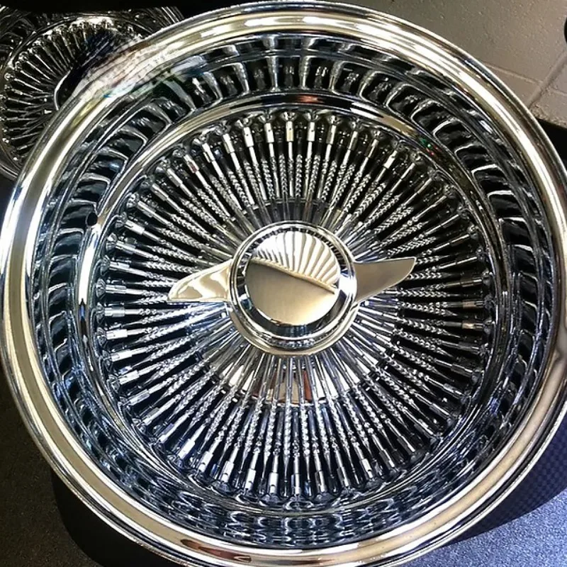 Lowrider 13x7 Reverse 100 Straight Lace Spoke Chrome Wire Wheel Rim Forging Wheel Zenith Wire Wheel