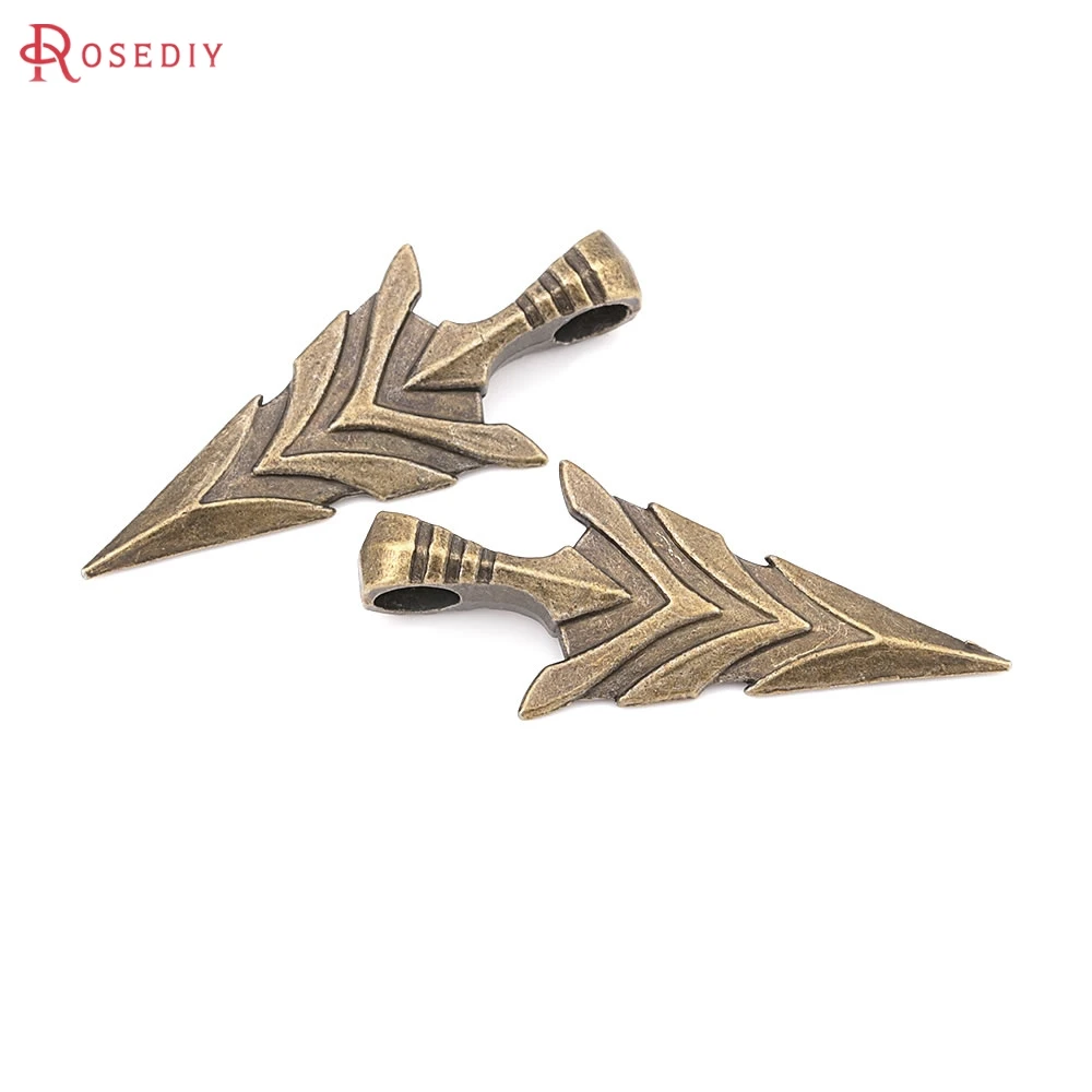 

Vintage Style Zinc Alloy Arrow Tools Telephone Blade Charms Pendants Jewelry Making Supplies Necklace Earrings Accessories