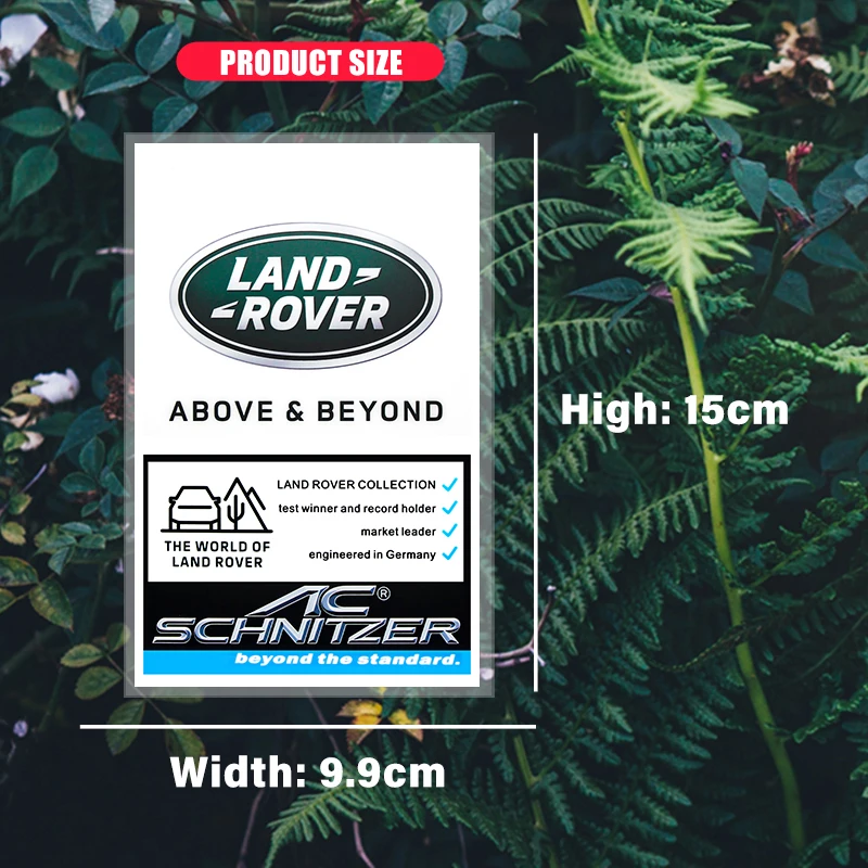 JDM ثابت رأس السيارة الزجاج ملصقات الزخرفية شعار ملصقات لاند روفر ديسكفري 2 3 4 رينج روفر فريلاندر SV SVR حلقي #3