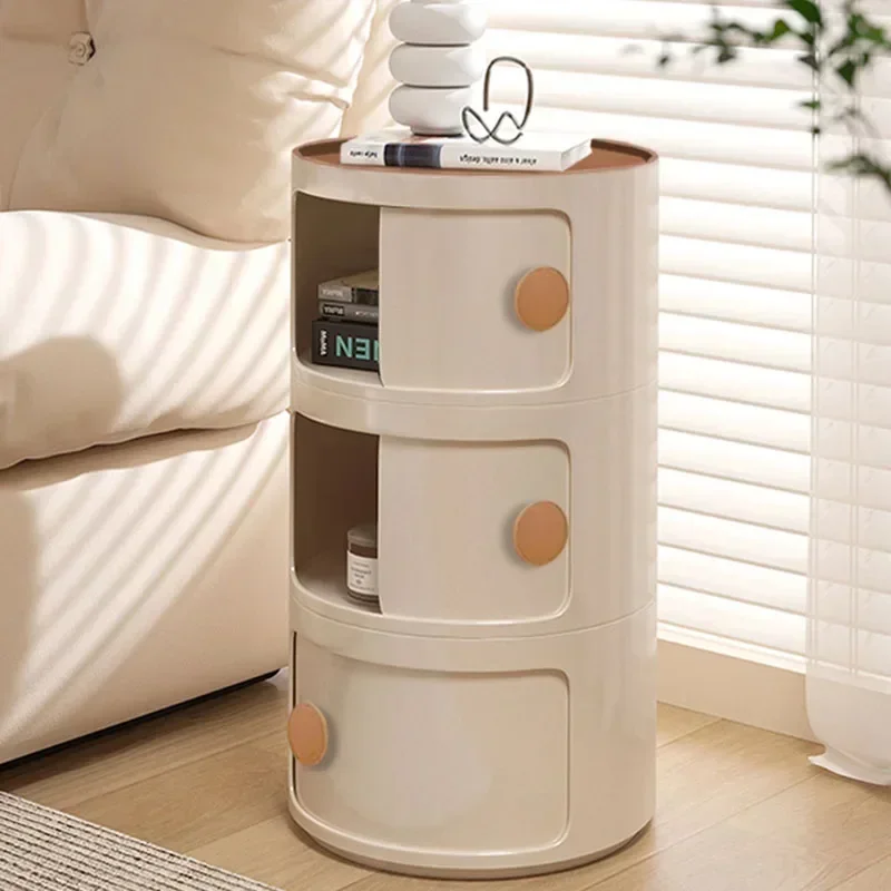 

Simple Minimalist Bedroom Nightstand Storage White Home Living Room Nightstand Modern Girl Drawers Mesitas