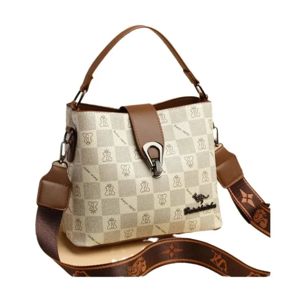 حقيبة دلو كلاسيكية جديدة متعددة الاستخدامات للنساء، حقيبة كتف وحقيبة يد أنيقة بتصميم فريد، حقيبة كروس #5