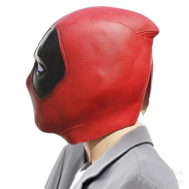 Deadpool Cosplay Máscara para Adultos, Wade Winston Wilson, Filme de Látex Macio, Máscaras Engraçadas, Fantasia de Halloween, 1 Tamanho