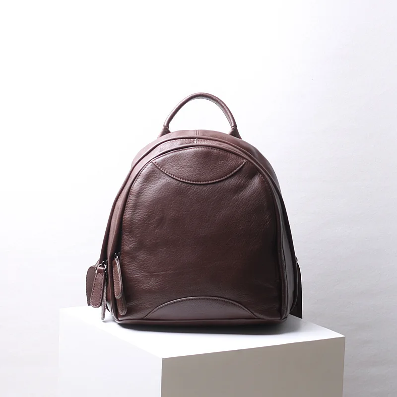 Leather Female Layer Cowhide Women's Backpack Fashion Female Bag