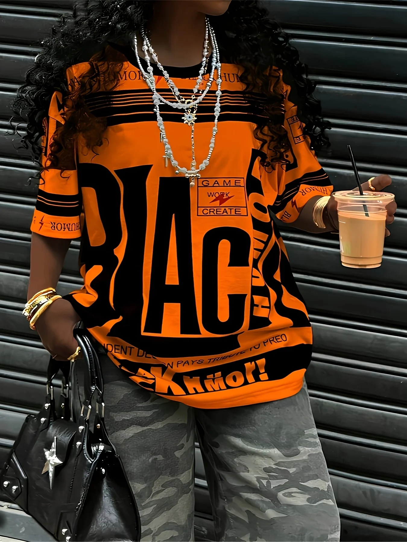 

2025 New T-shirt American Street Fashion Trend Women's Clothing Large 3D Printed Adult Men's and Women's Summer Versatile Trend