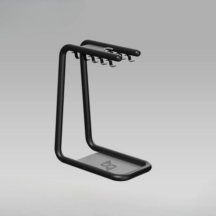 Fitness Accessory Storage Rack, Stainless Steel Holder for Squat Bench Press Straight Bar Training Attachments