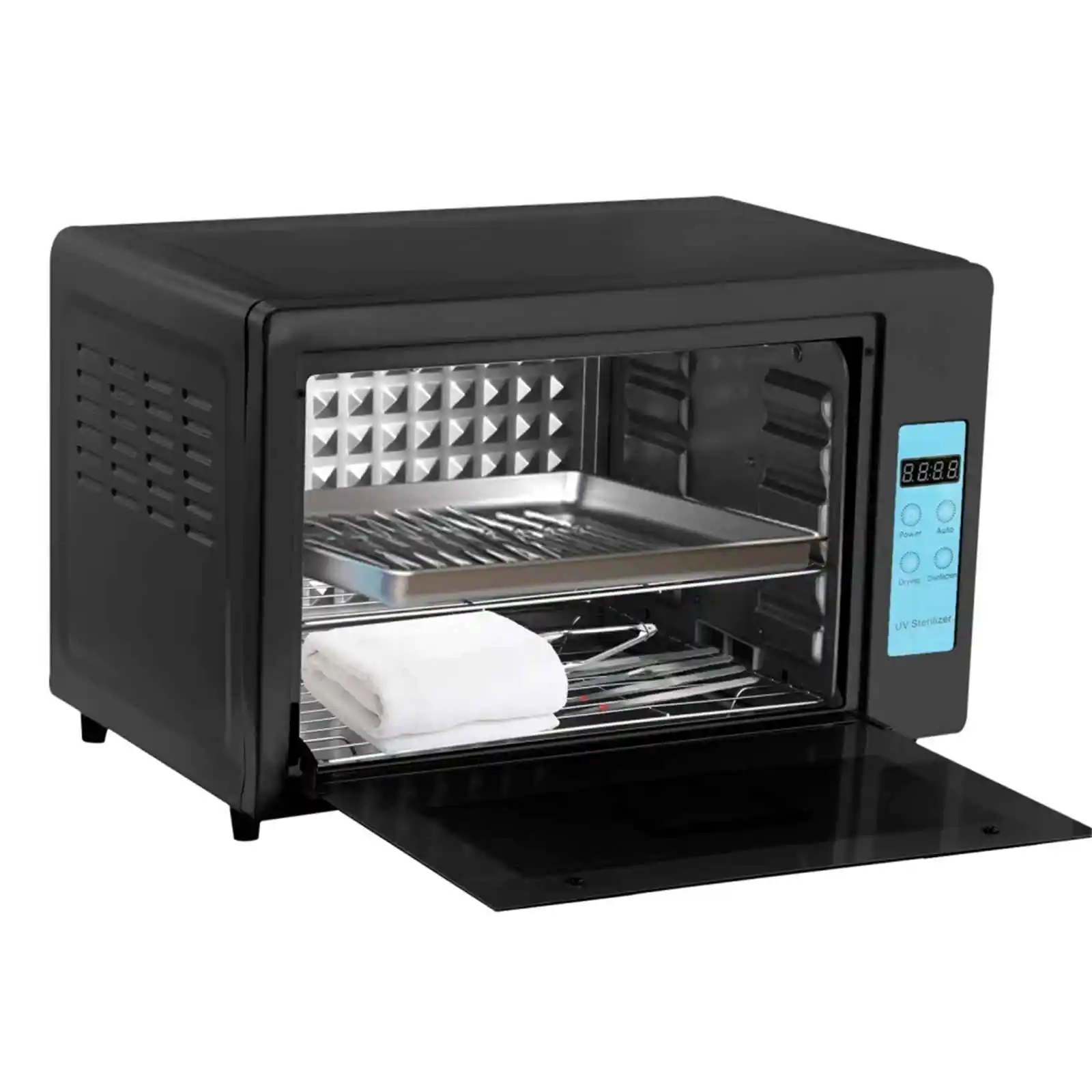 Reinigingsmachine voor nagelgereedschap, UV-lichte nagelreinigermachine, 48L reinigingskast voor manicuregereedschap, salonuitrusting