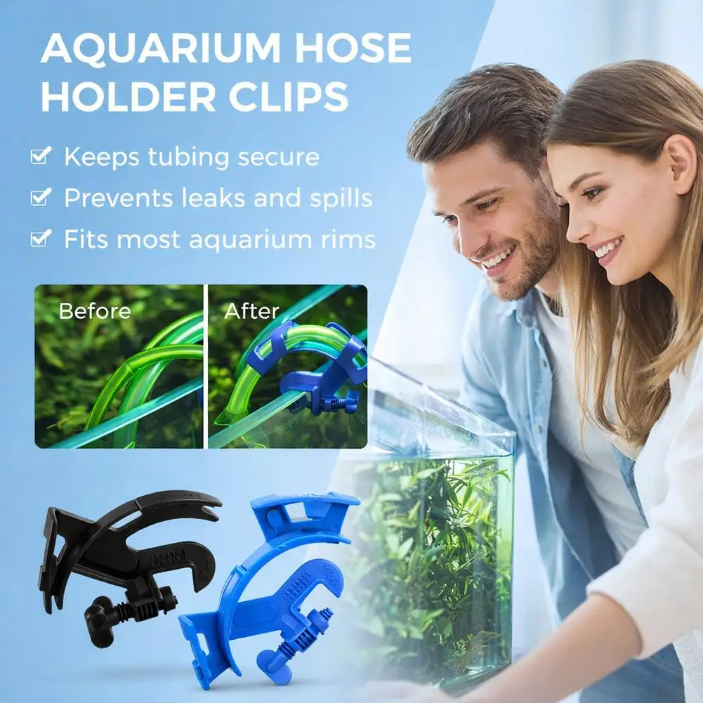 Wasserrohr-Befestigungsklammer, Aquarium-Filtrationshalter, Wasserrohrfilter zur Befestigung von Rohren im Aquarium, sicherer Schlauchhalter, Aquariumzubehör – Detail 3