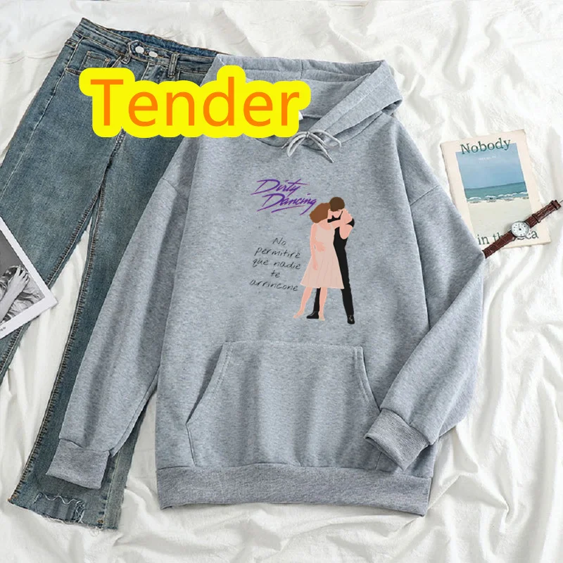 Kawaii Movie Hoodies Women Dirty Dancing Tops Harajuku Warm Streetwear Hip Hop Oversize Graphic Fashion Sweatshirts Female