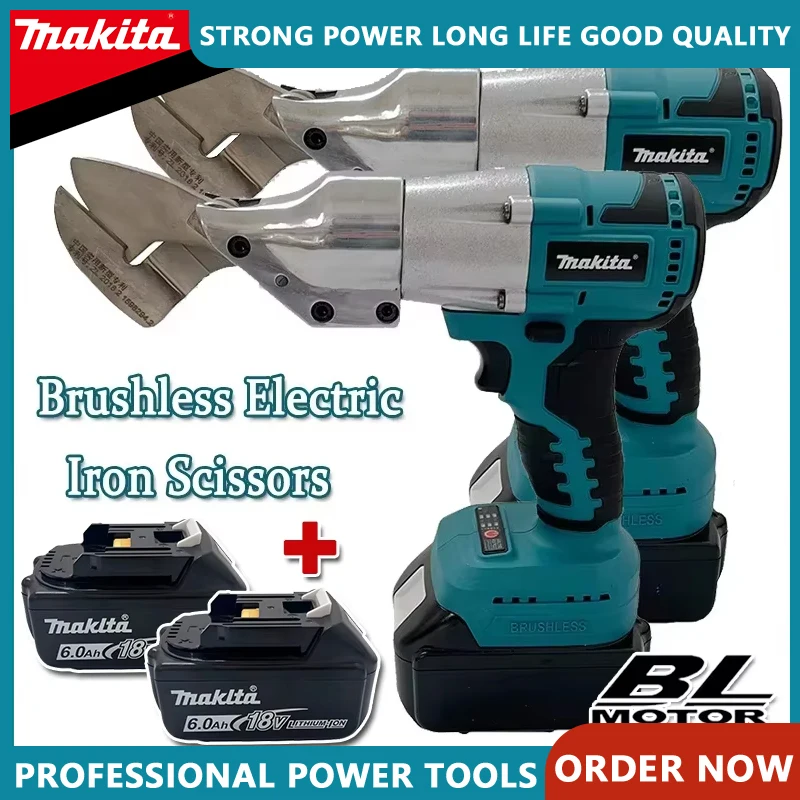 

Бесщеточные электрические ножницы Makita, перезаряжаемые аккумуляторные ножницы для листового железа, режущие инструменты, ножницы для листового металла, подходят для аккумулятора 20 В