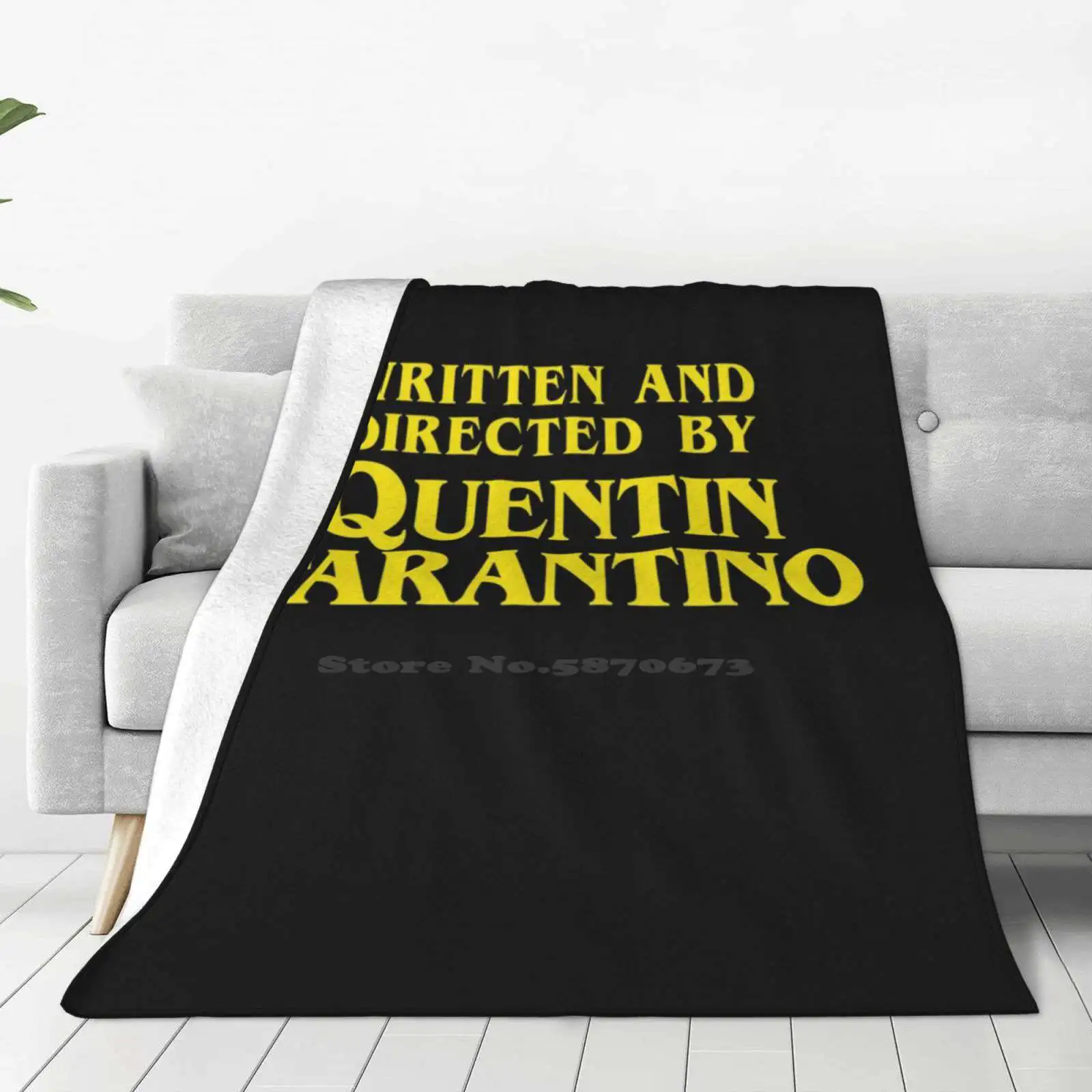 Written And Directed By Quentin Tarantino Super Warm Soft Blankets Throw On Sofa/Bed/Travel Movies Films Reservoir Dogs Pulp